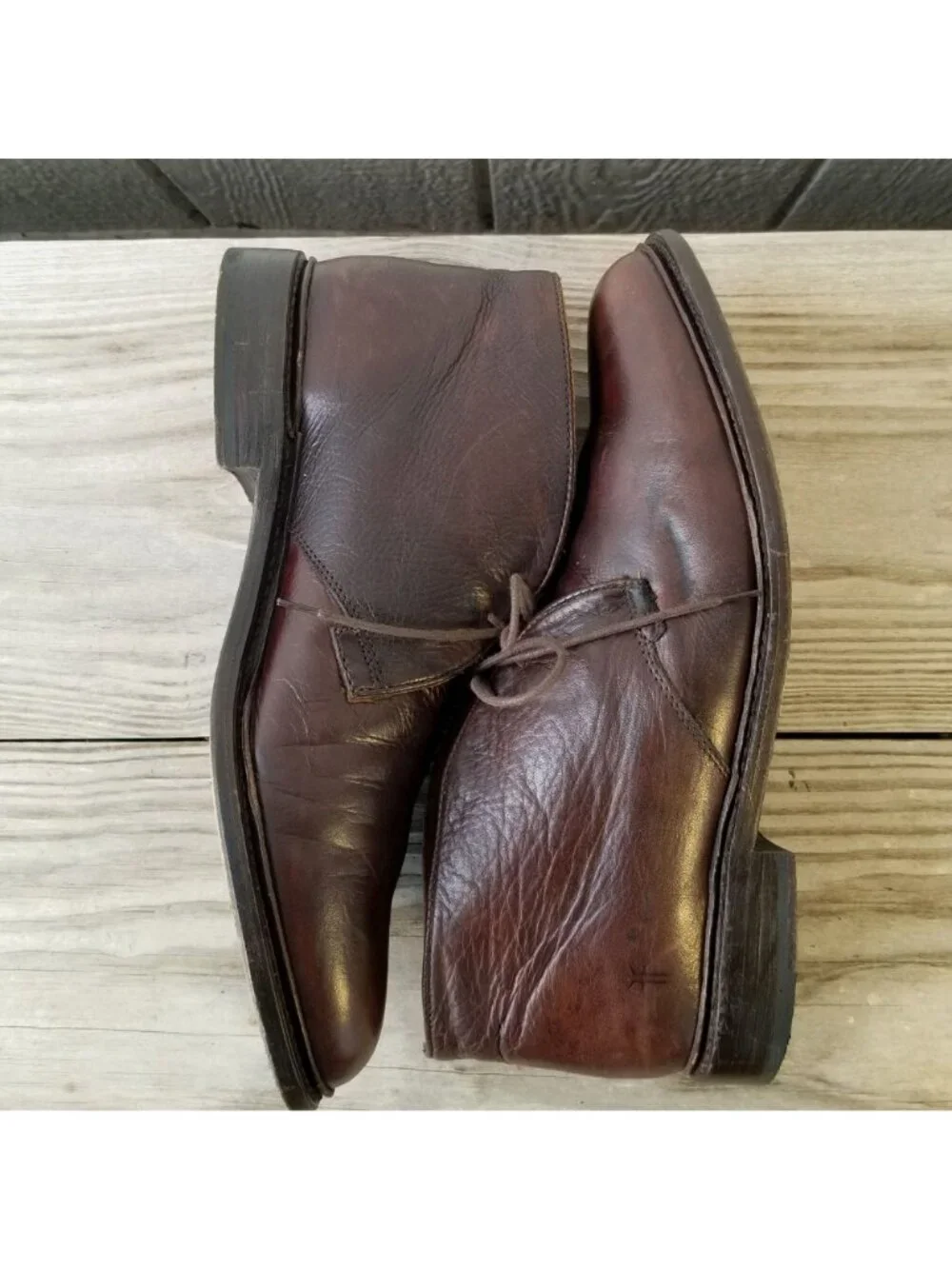 Frye Chukka Mens Brown Full Grain Leather High Top Boots 11.5 D 87882